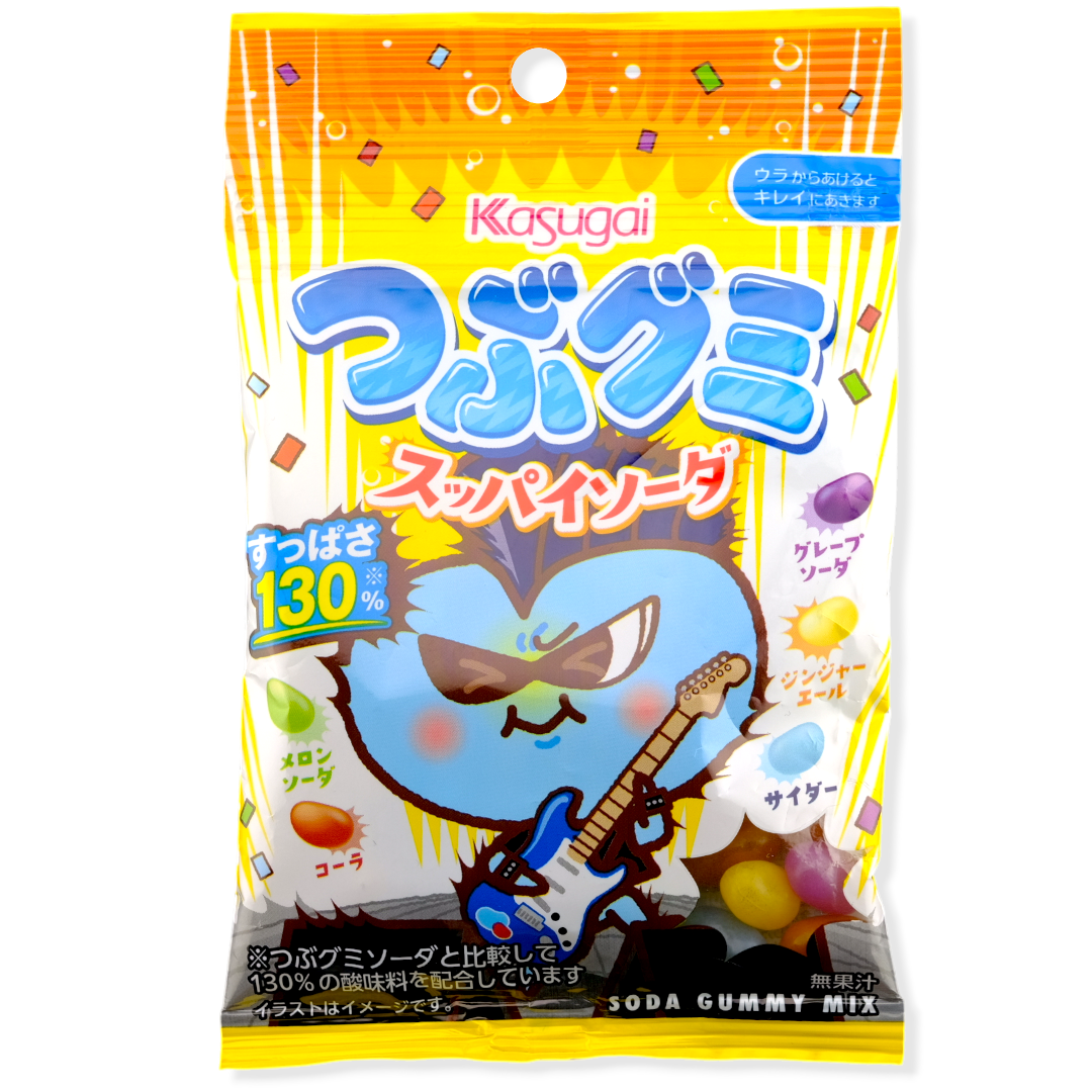 Kasugai Tsubu Gummy ✦ Sour Soda Mix ✦ Japanese Candy