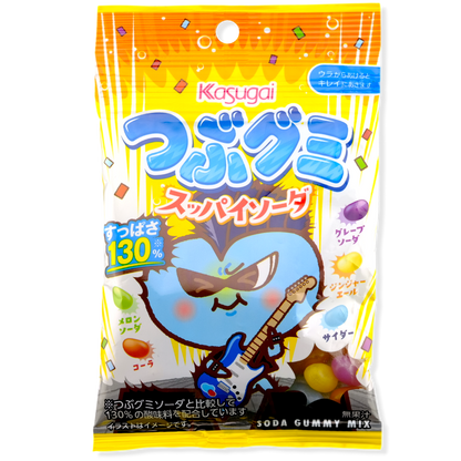 Kasugai Tsubu Gummy ✦ Sour Soda Mix ✦ Japanese Candy