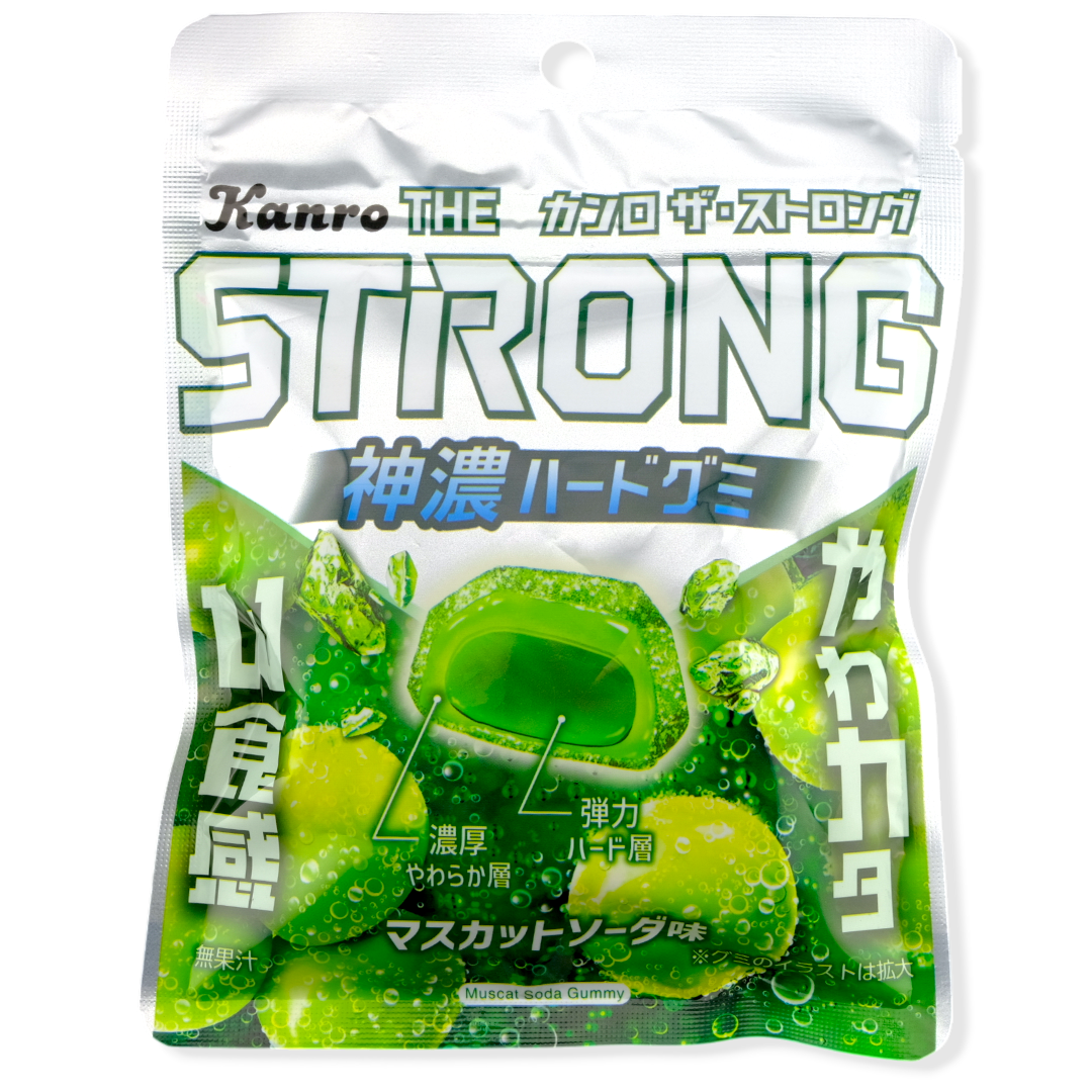 Kanro THE STRONG Gummy ✦ Muscat Soda ✦ Japanese Candy