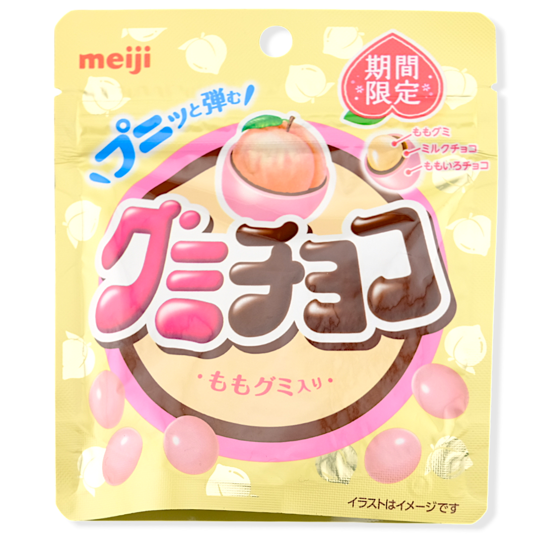 Meiji Choco-Covered Gummy ✦ Peach Center ✦ Japanese Candy