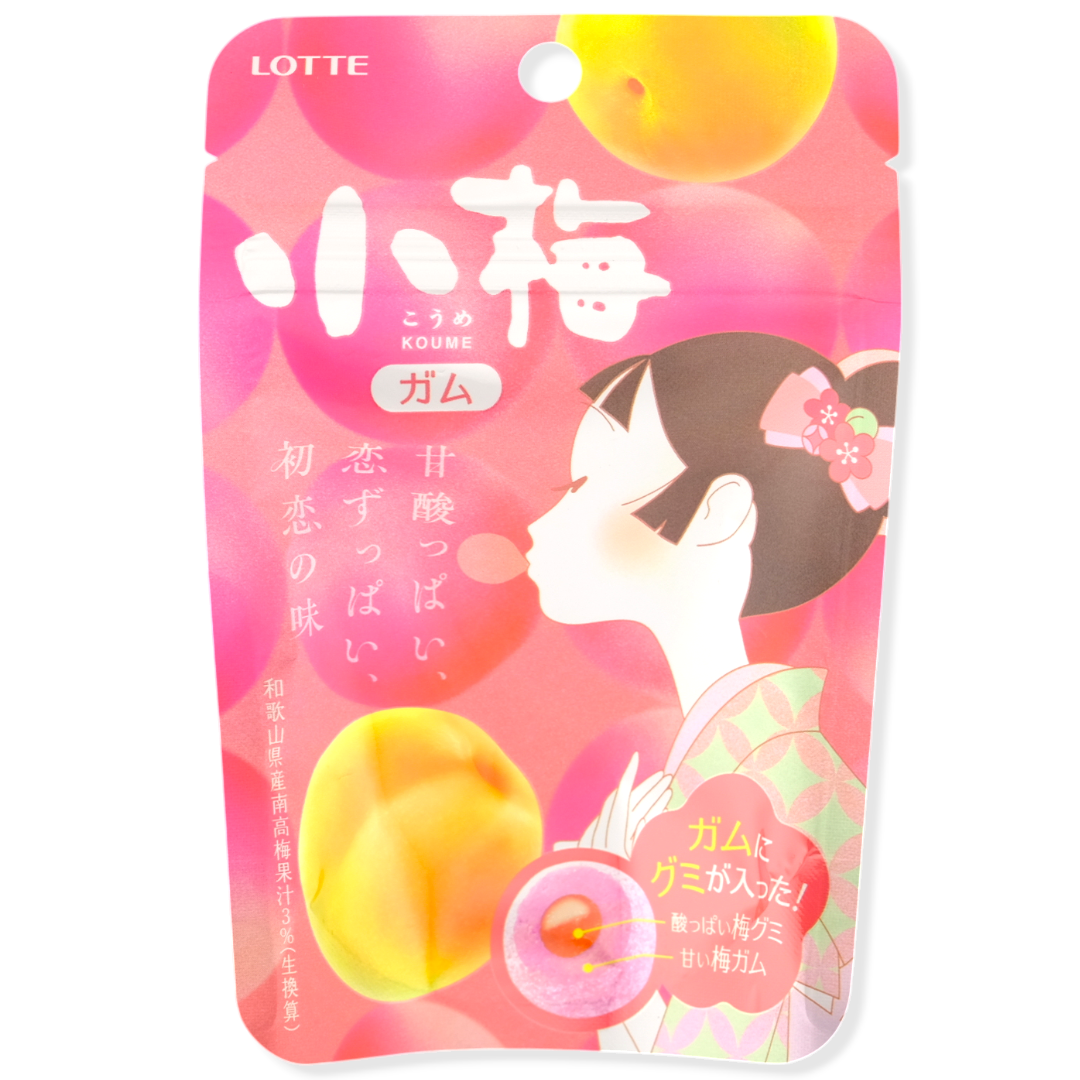 Lotte Gummy-Center Gum ✦ Plum ✦ Japanese Candy