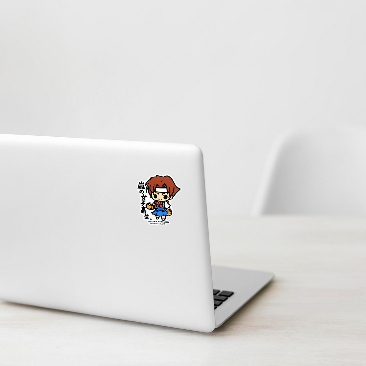 Rival Schools Hinata Wakaba Chibi ✦ B-Side Label Sticker — laptop view