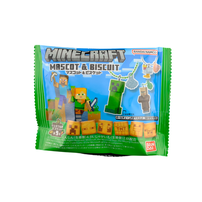 Bandai Minecraft Biscuit & Charm ✦ Japanese Candy