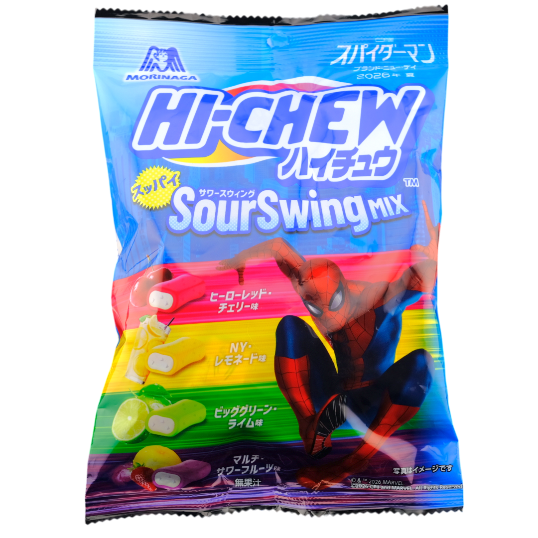 Morinaga Marvel Spider-Man Hi-Chew Sours ✦ Mixed Fruit ✦ Japanese Candy