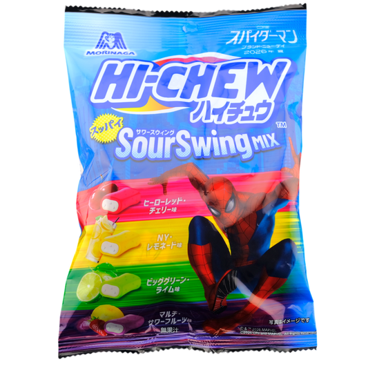 Morinaga Marvel Spider-Man Hi-Chew Sours ✦ Mixed Fruit ✦ Japanese Candy