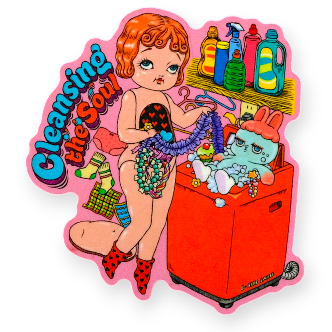 Cleansing the Soul Laundry Day ✦ B-Side Label Sticker