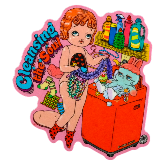 Cleansing the Soul Laundry Day ✦ B-Side Label Sticker