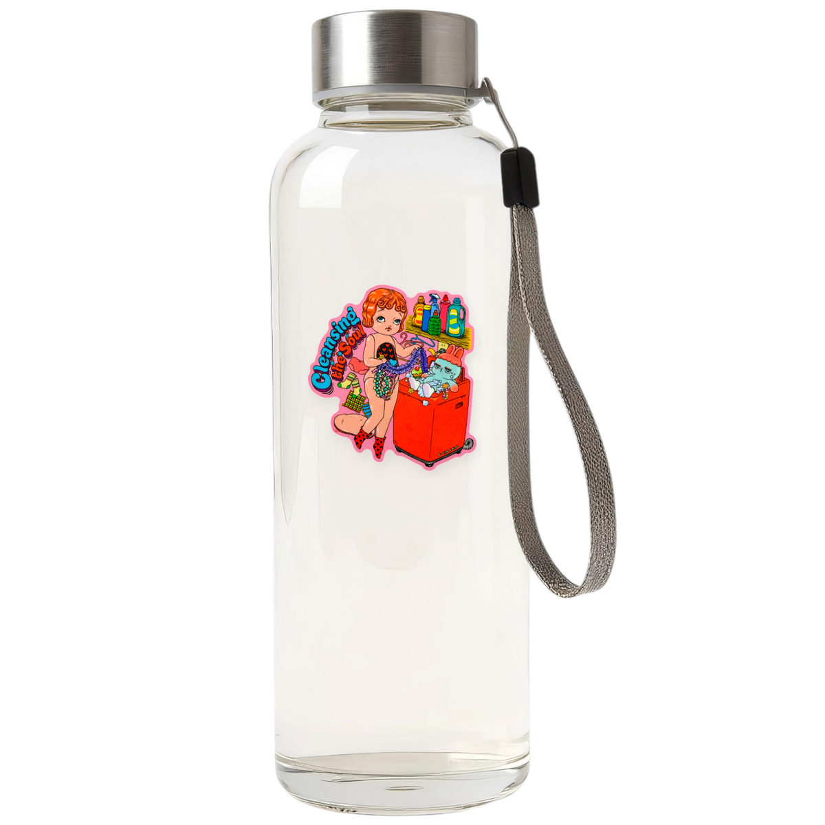 Cleansing the Soul Laundry Day ✦ B-Side Label Sticker — bottle view