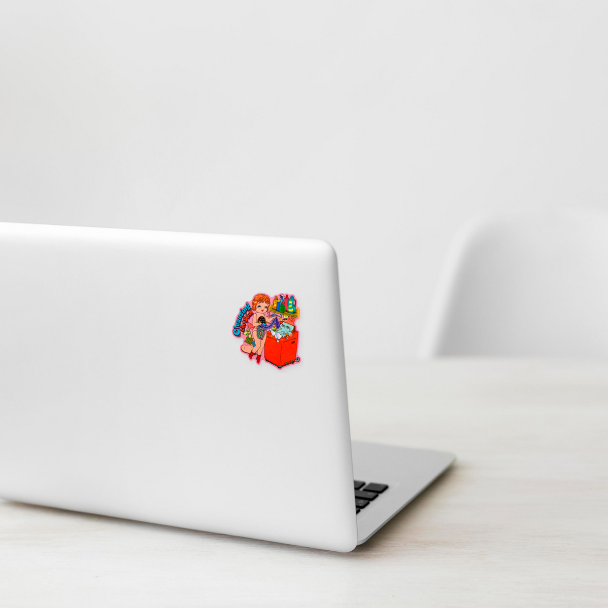 Cleansing the Soul Laundry Day ✦ B-Side Label Sticker — laptop view