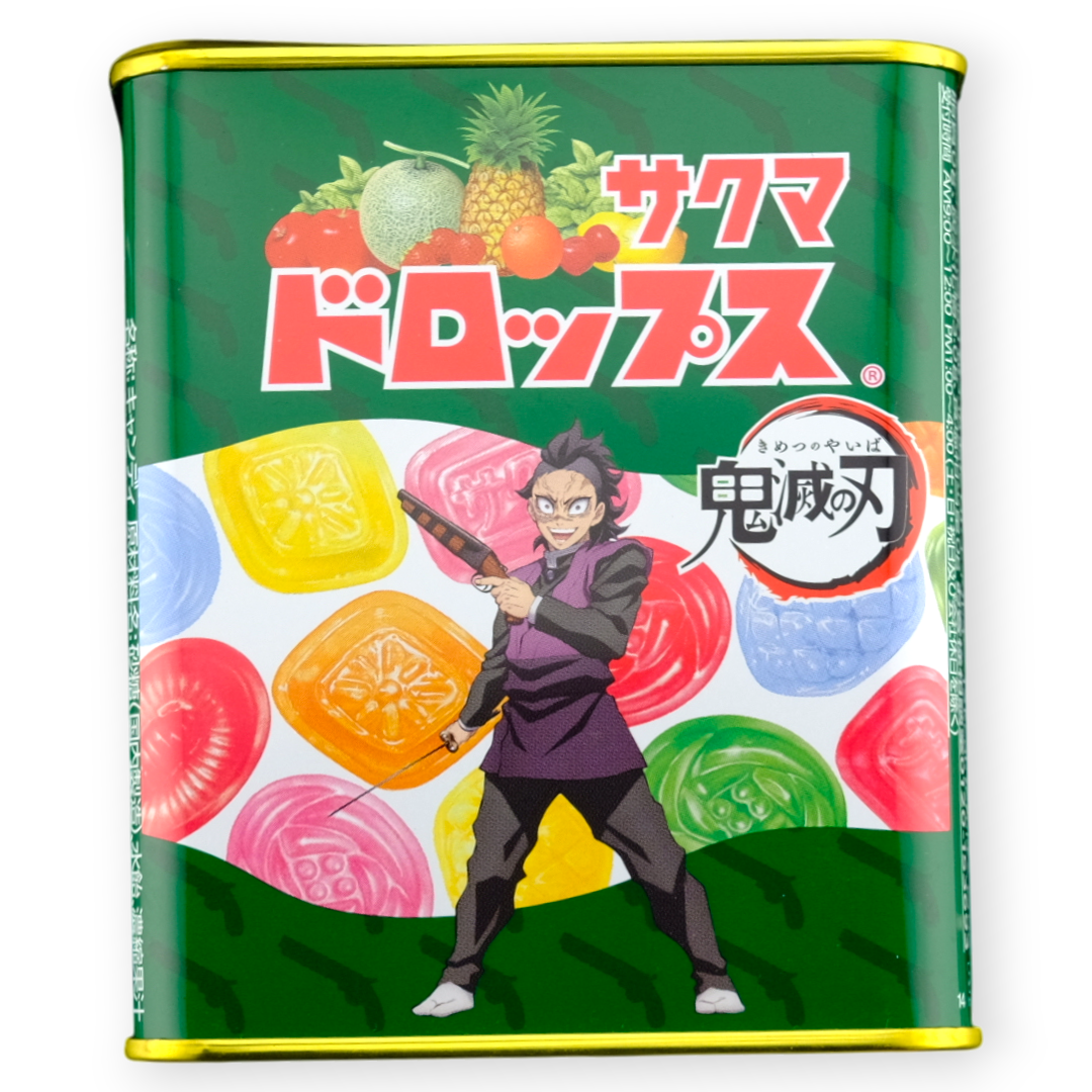 Sakuma Demon Slayer Drops Collectible Tin ✦ Japanese Candy