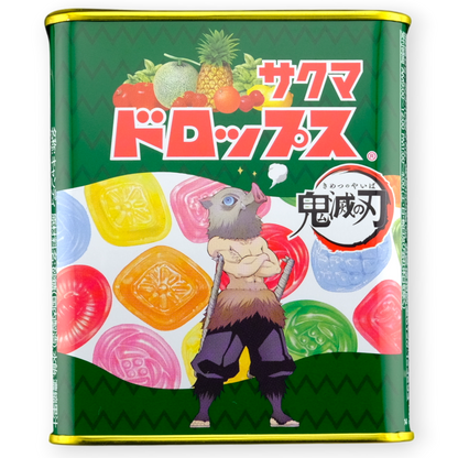 Sakuma Demon Slayer Drops Collectible Tin ✦ Japanese Candy