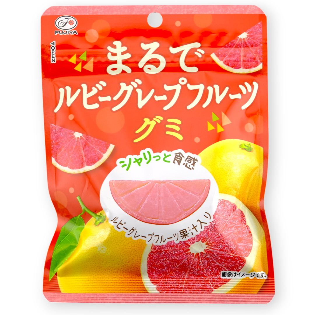 Fujiya Marude Gummy ✦ Ruby Grapefruit ✦ Japanese Candy