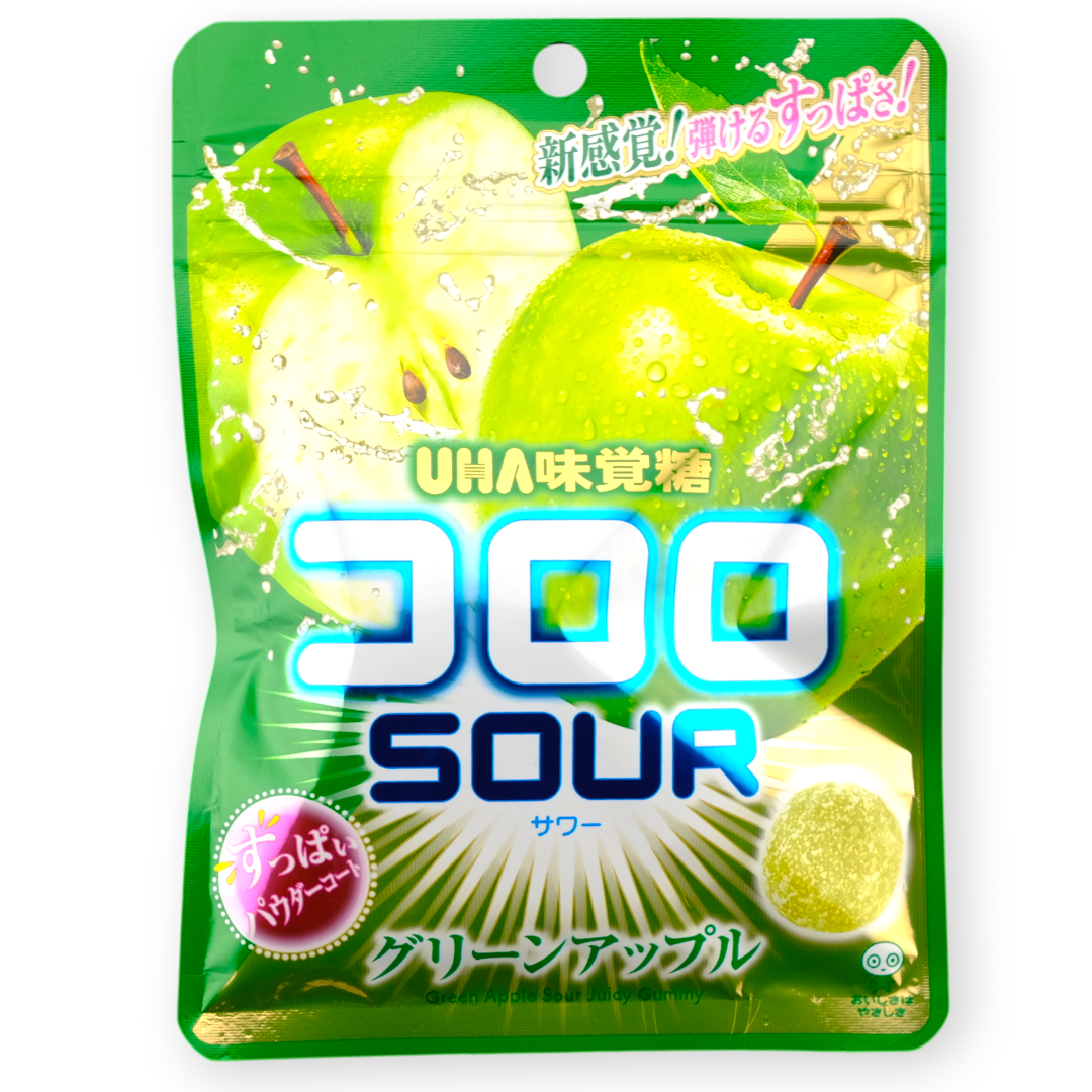 UHA Kororo SOUR Gummy ✦ Green Apple ✦ Japanese Candy