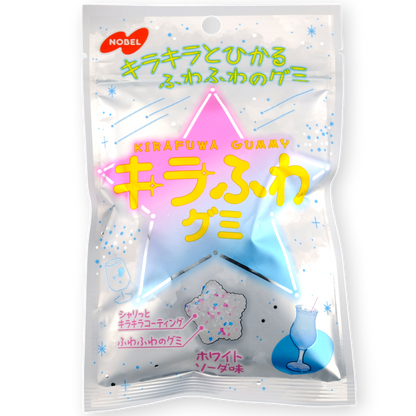 Nobel Sparkly Star-Shape Gummy ✦ White Soda ✦ Japanese Candy