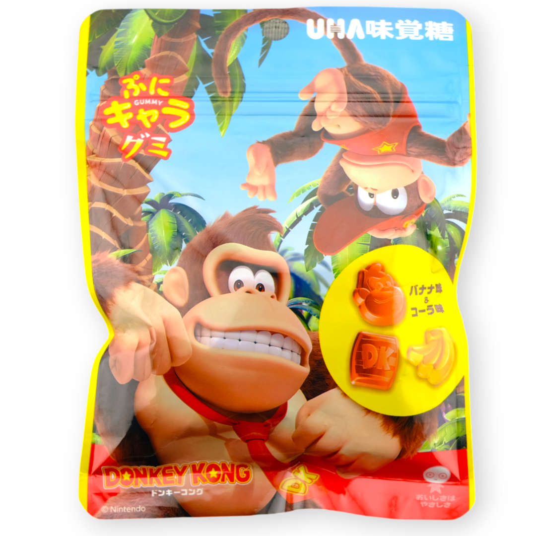 UHA Donkey & Diddy Kong Gummy ✦ Banana & Cola ✦ Japanese Candy