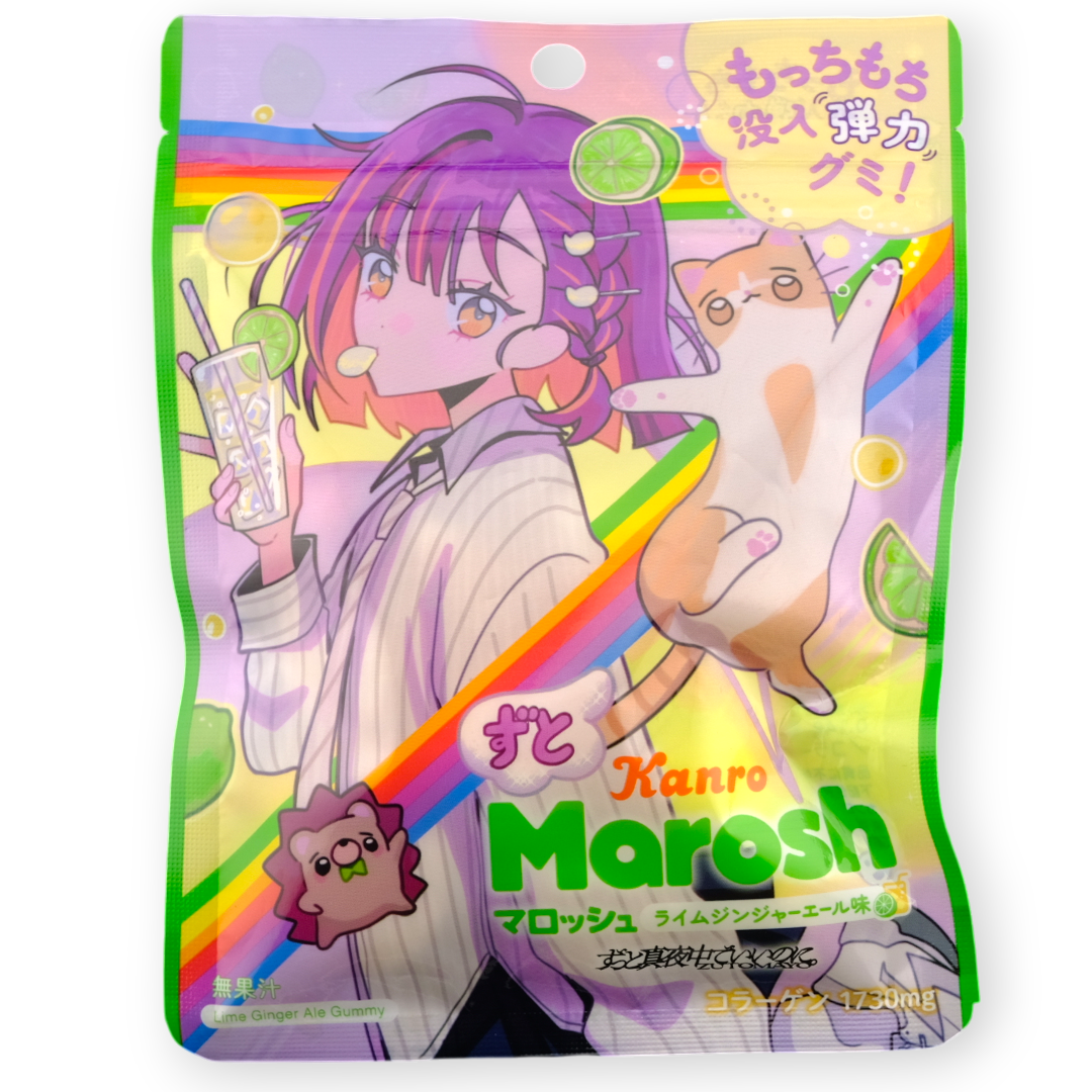 Kanro MAROSH x ZUTOMAYO Gummy ✦ Lime Ginger Ale ✦ Japanese Candy