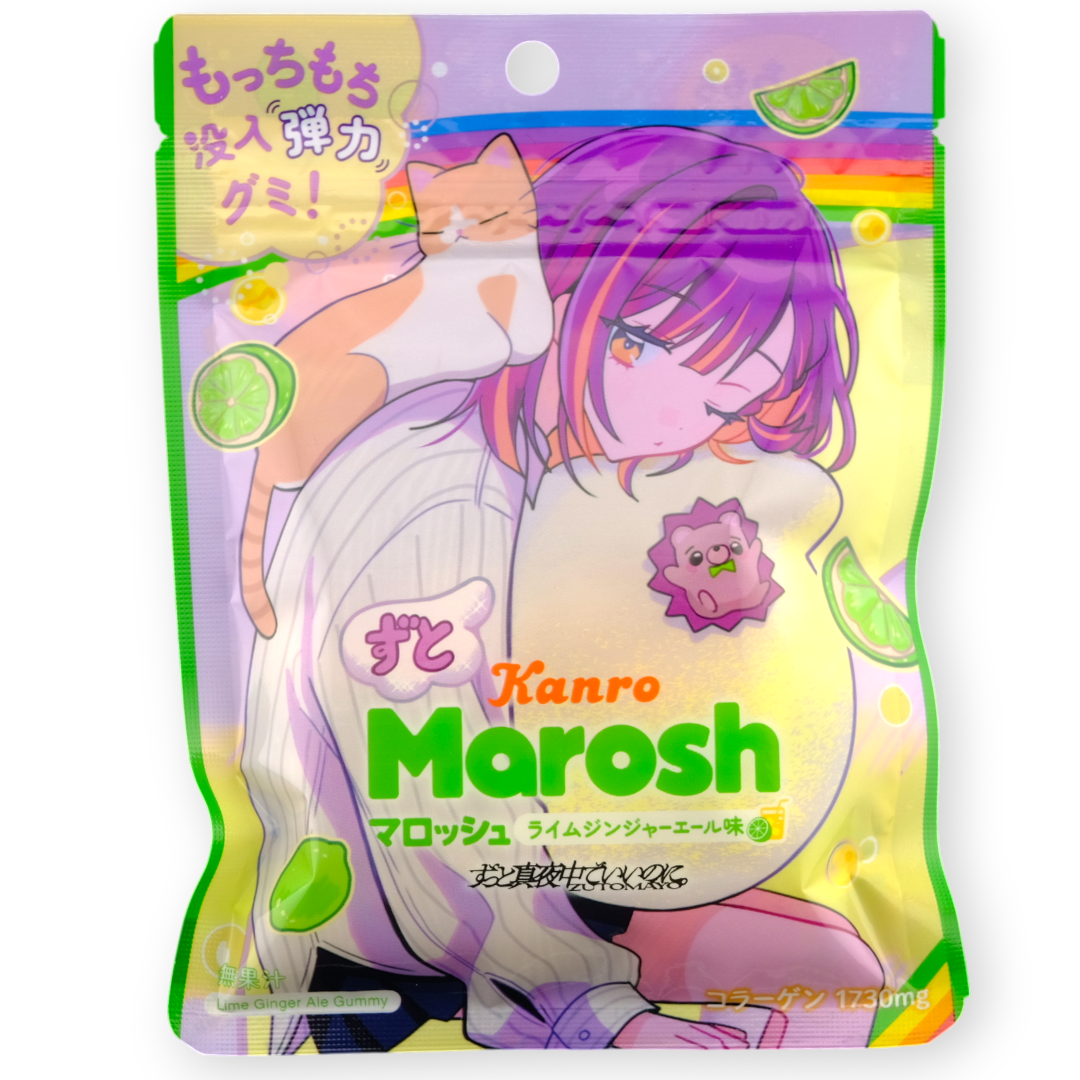 Kanro MAROSH x ZUTOMAYO Gummy ✦ Lime Ginger Ale ✦ Japanese Candy