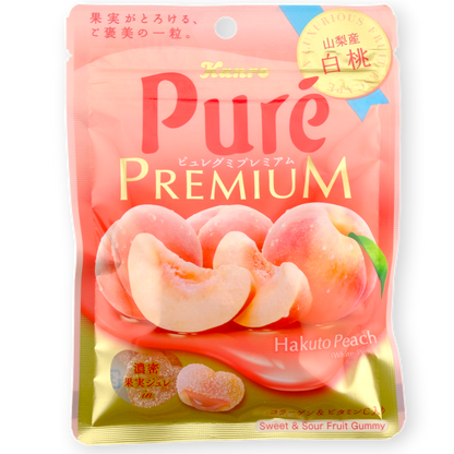 Kanro Puré Premium Gummy ✦ Yamanashi White Peach ✦ Japanese Candy