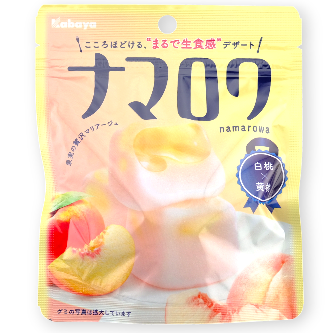 Kabaya Namarowa Gummy ✦ Mixed Peach ✦ Japanese Candy