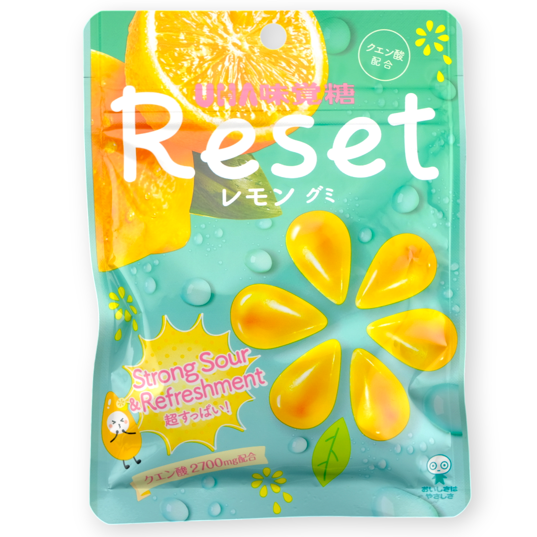 UHA Reset Gummy ✦ Sour Lemon ✦ Japanese Candy