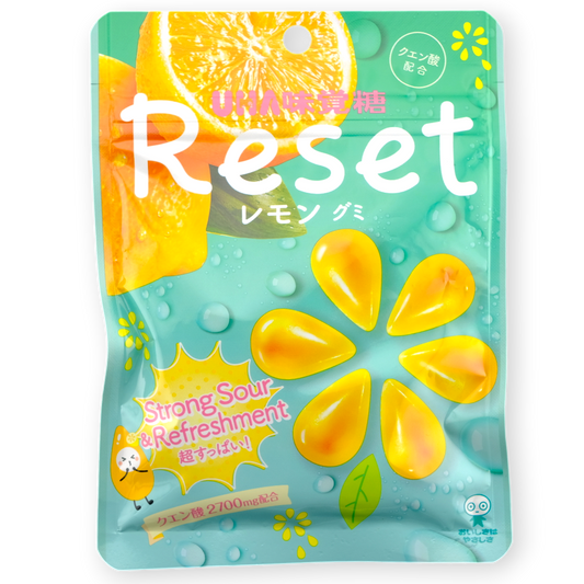 UHA Reset Gummy ✦ Sour Lemon ✦ Japanese Candy