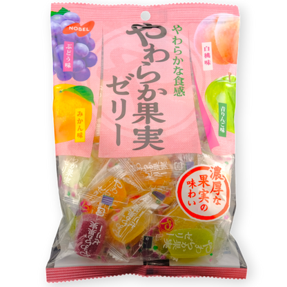 Nobel Yawaraka Kajitsu Jelly ✦ Mixed Fruit ✦ Japanese Candy