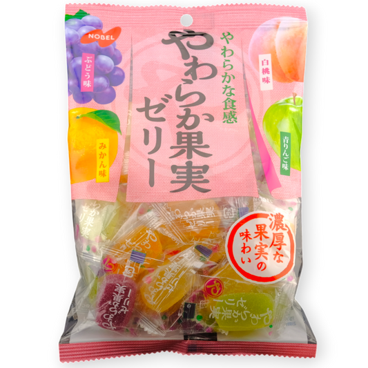 Nobel Yawaraka Kajitsu Jelly ✦ Mixed Fruit ✦ Japanese Candy