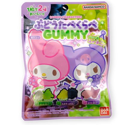 Bandai Sanrio Characters Tabekurabe Gummy ✦ Mixed Grape ✦ Japanese Candy