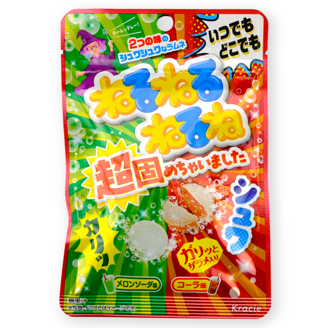 Kracie NuruNuruNuruNu Ramune Candy ✦ Fizzy Cola & Melon Soda ✦ Japanese Candy