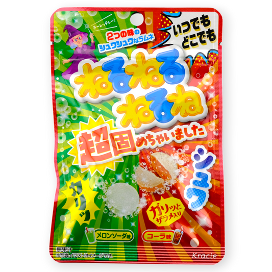 Kracie NuruNuruNuruNu Ramune Candy ✦ Fizzy Cola & Melon Soda ✦ Japanese Candy