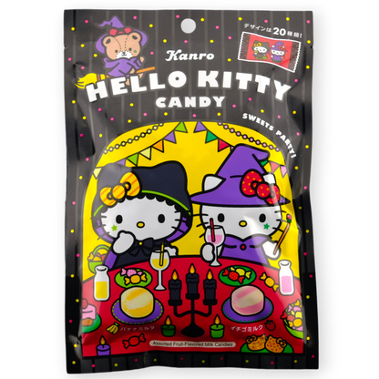 Kanro Hello Kitty Hard Milk Candy ✦ Halloween Banana & Strawberry ✦ Japanese Candy
