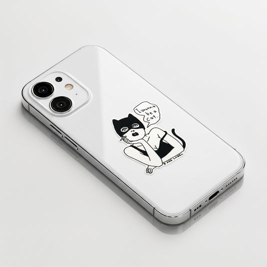 ¿Quieres ser un gato? ✦ Pegatina B-Side Label