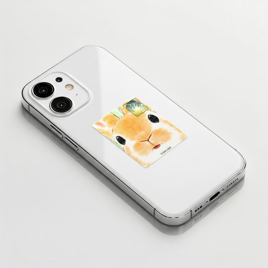 Bunny & Girl Face-Time ✦ B-Side Label Sticker