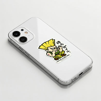 Street Fighter Guile (Crouch Pose) ✦ B-Side Label Sticker