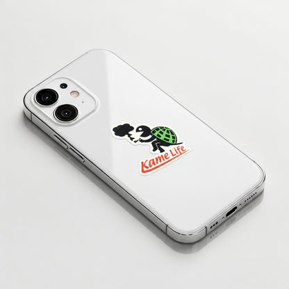 Chill Turtle Living Life  ✦ B-Side Label Sticker