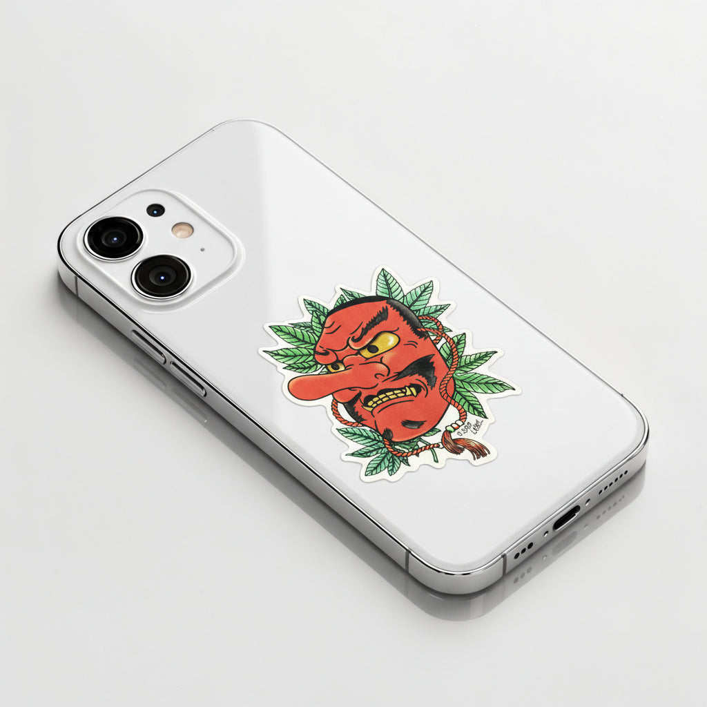 Traditional Tengu Mask ✦ B-Side Label Sticker