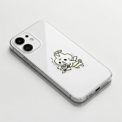 Kitty Cat Cherub ✦ B-Side Label Sticker