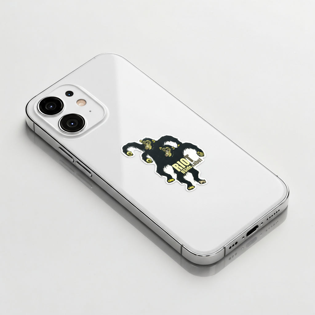 Chimp Riot! ✦ B-Side Label Sticker