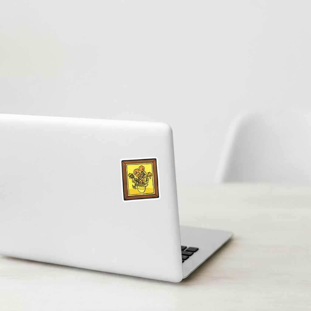 Sunflowers Portrait ✦ B-Side Label Sticker