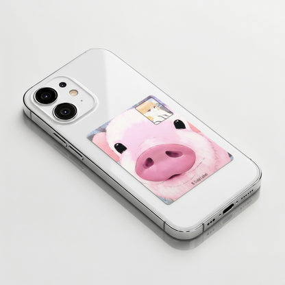 Pig & Girl Face-Time ✦ B-Side Label Sticker