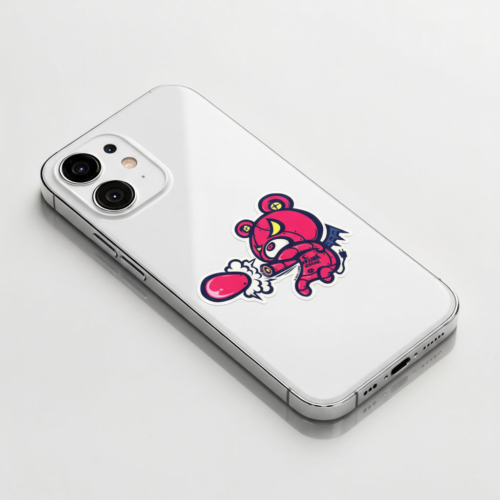 Winged Devil Bear ✦ B-Side Label Sticker