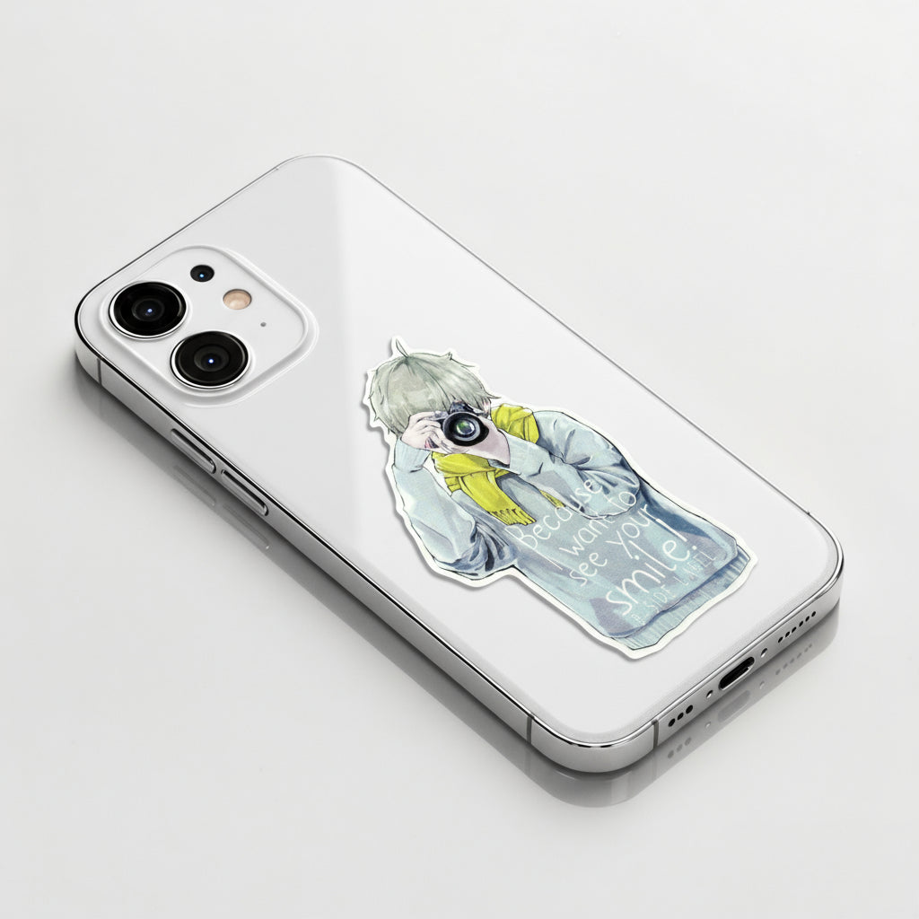 Stylish Camera Boy ✦ B-Side Label Sticker