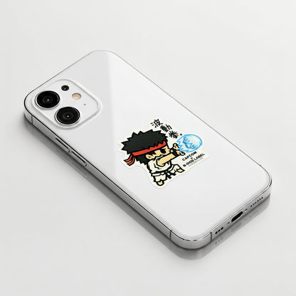 Street Fighter Ryu (Hadoken Pose) ✦ B-Side Label Sticker