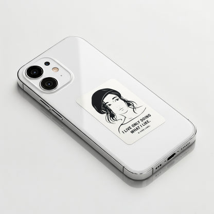Focused Rebel Girlie ✦ B-Side Label Sticker