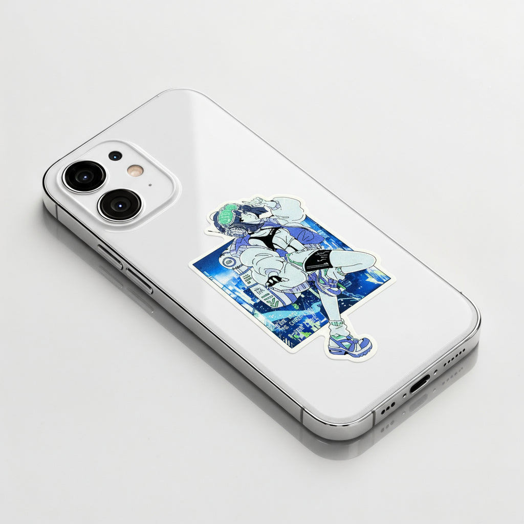 CYBER City Girl  ✦ B-Side Label Sticker