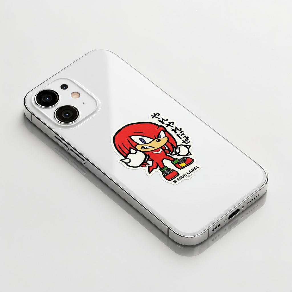 Sonic The Hedgehog Knuckles ✦ B-Side Label Sticker
