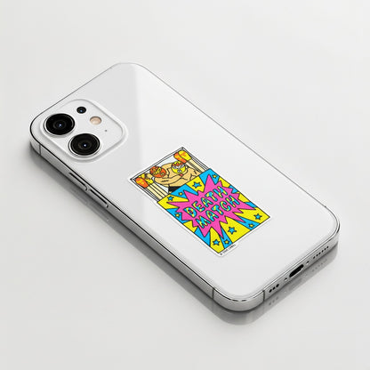 Death Match-Stick Wrestling ✦ B-Side Label Sticker