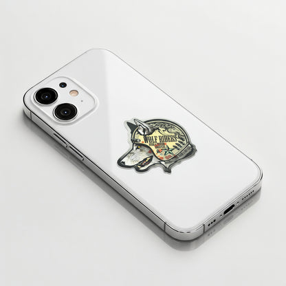 Wild Wolf Biker ✦ B-Side Label Sticker