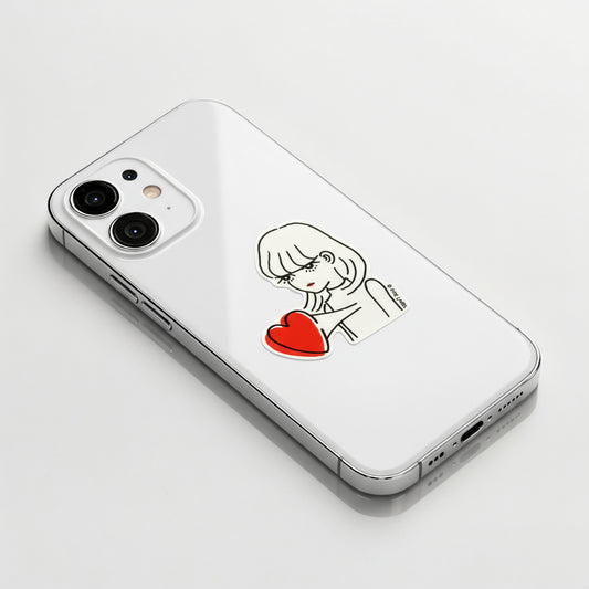 Big-Heart Girl ✦ B-Side Label Sticker