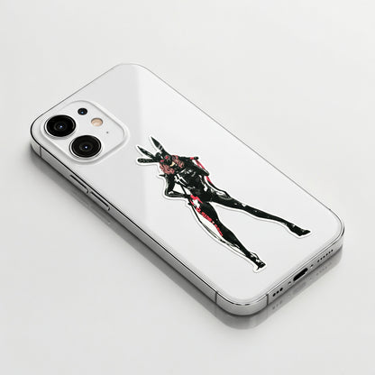 Bunny-Mask Latex Lady ✦ B-Side Label Sticker